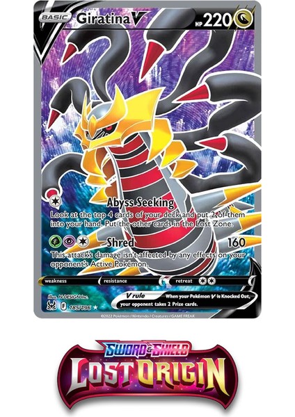 Giratina V - 185/196 (Lisanslı - Rare)