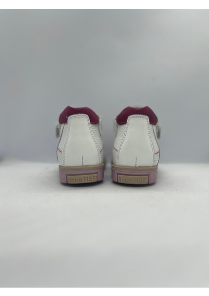 Ortopedik Deri Çocuk Sandalet 636-P Pudra Pembe