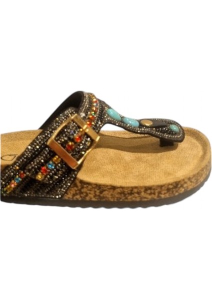 Kadın Taşlı Parmak Arası Terlik modelleri