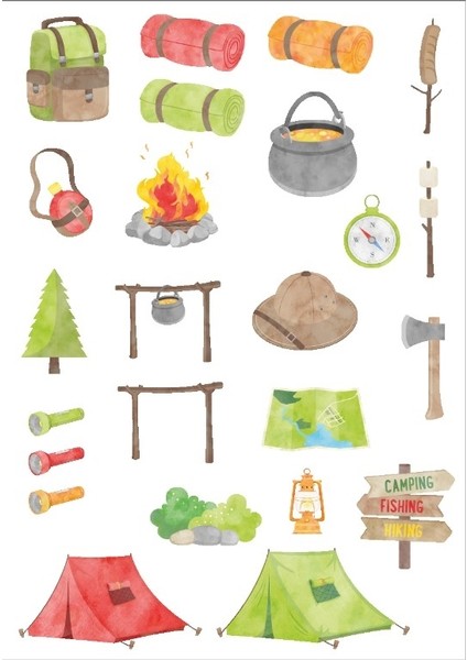 Kamp Sticker Set