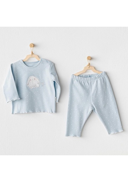 Andywawa AC25636 Cuddly Bunny Bear 2'li Takım Blue