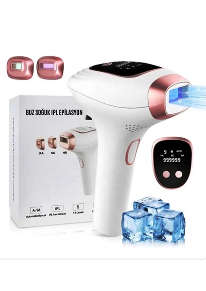 Acısız Ipl Buz Lazer Cihazı 5 Mod Manyetik Değiştirebilir Kapak Kadın-Erkek Için Kalıcı Epilasyon-No4-
