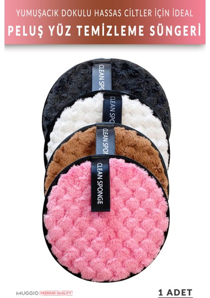 Peluş Yüz Temizleme Süngeri Yumuşak Dokulu 1 Adet fiyatları