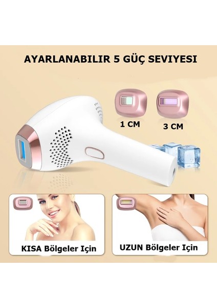 Acısız Ipl Buz Lazer Cihazı 5 Mod Manyetik Değiştirebilir Kapak Kadın-Erkek Için Kalıcı Epilasyon-No4-
