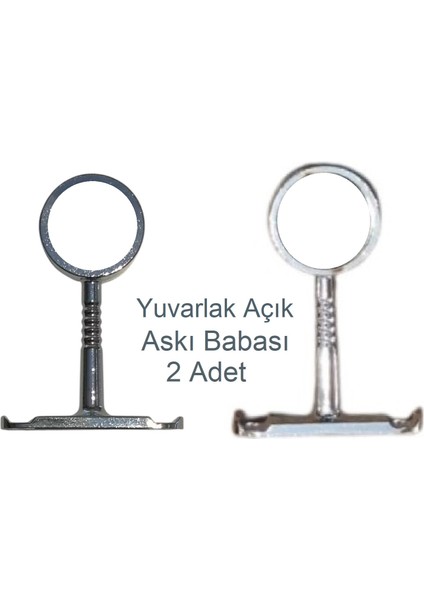 Yuvarlak Askı Babası Açık (2 Adet)