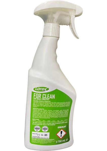 For Clean ÇOK AMAÇLI GENEL TEMİZLEYİCİ