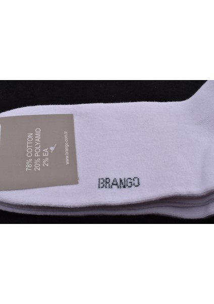BRG-99001 Mevsimlik 3 Lü Çorap/beyaz/40-44