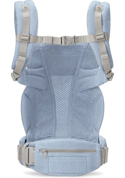 Omni Deluxe Mesh (Serane Blue) , 4 Farklı Taşıma Pozisyonlu Ergonomik Kanguru , 0-4 Yaş Yeni Doğan ve Küçük Çocuklar Için