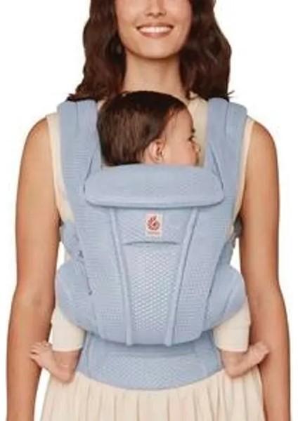 Omni Deluxe Mesh (Serane Blue) , 4 Farklı Taşıma Pozisyonlu Ergonomik Kanguru , 0-4 Yaş Yeni Doğan ve Küçük Çocuklar Için