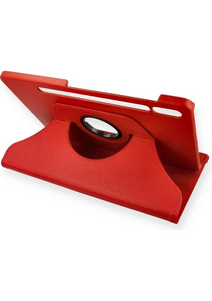 Samsung Galaxy T870 Tab S7 11 Kılıf 360 Tablet Deri Kılıf - Kırmızı Zrnet