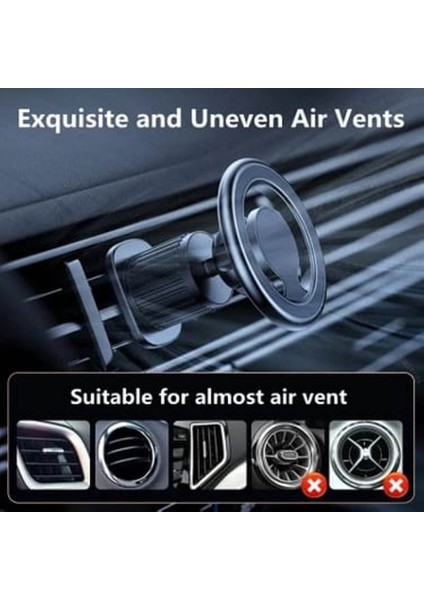 Magsefe Uyumlu Kancalı Manyetik Araç Tutucu Iphone 11/12/13/14/15/16 Uyumlu modelleri