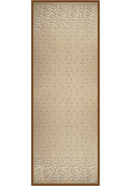 Bej Kardelen Desen Twill Ipek Şal fırsatları