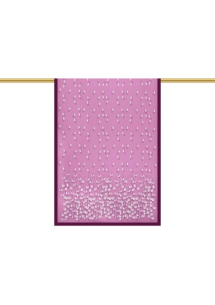 Mor Kardelen Desen Twill Ipek Şal modelleri