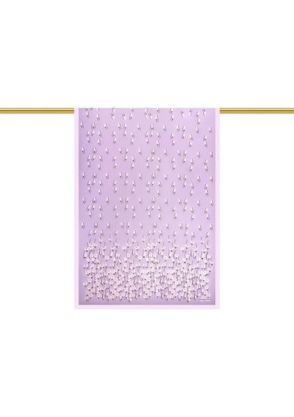 Lila Kardelen Desen Twill Ipek Şal modelleri