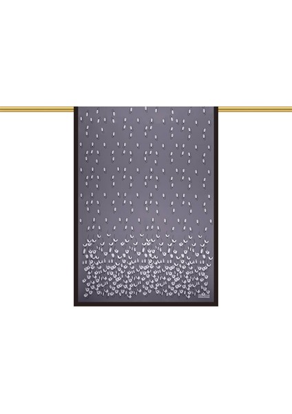 Antrasit Kardelen Desen Twill Ipek Şal modelleri