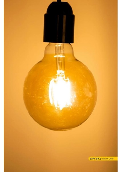 LED Rustik Flamanlı Ampül 6W G95 E27 - BB47-00620