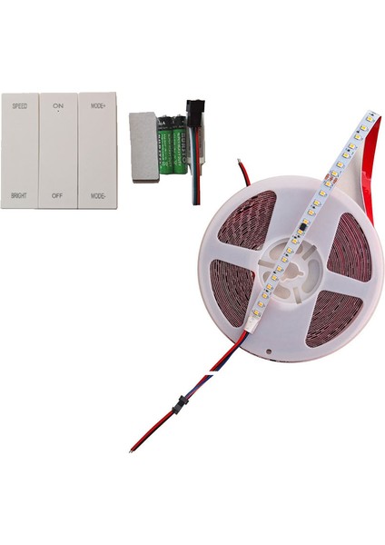 Akan Rgb Şerit Pixel LED 120 LED 24V 10M Gün Işığı Kumandalı Trafosuz
