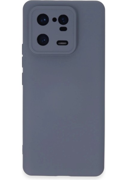 Xiaomi Mi 13 Pro Kılıf Nano Içi Kadife Silikon - Gri Zrnet