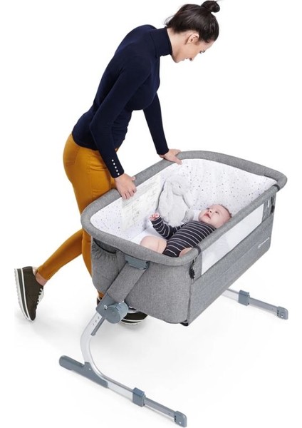 Uno Up Anne Yanı Beşiği - Grey Melange indirimleri