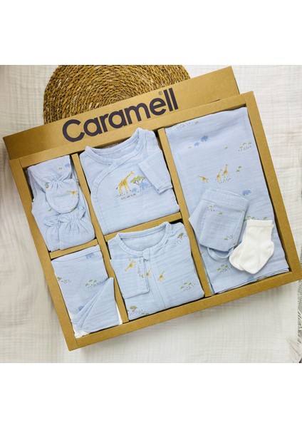 Müslin Safari 10'lu Set (Yazlık) Hastane Çıkışı Zıbın Seti modelleri
