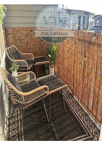 Dekoratif Doğal Bambu Kamış Hasır Bahçe Çiti- Gölgelik Hasır -Balkon -Tavan Dekorasyon