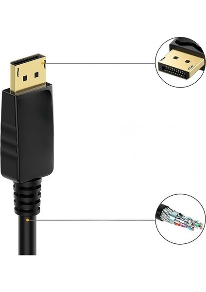 Display Port To Display Kablo 1.8 Metre