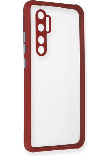 Xiaomi Mi Note 10 Lite Kılıf Miami Şeffaf Silikon - Fuşya Zrnet