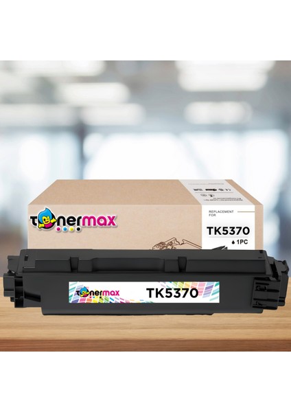 Kyocera TK-5370BK Muadil Toner Siyah – Ecosys MA3500CIX, MA3500CIFX, PA3500CX Yazıcılarla Uyumlu, Çipli, 7.000 Sayfa