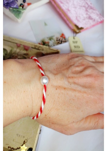 Anneler Günü Hediye Bileklik Kartlı Incili Marteniçka Bileklik modelleri