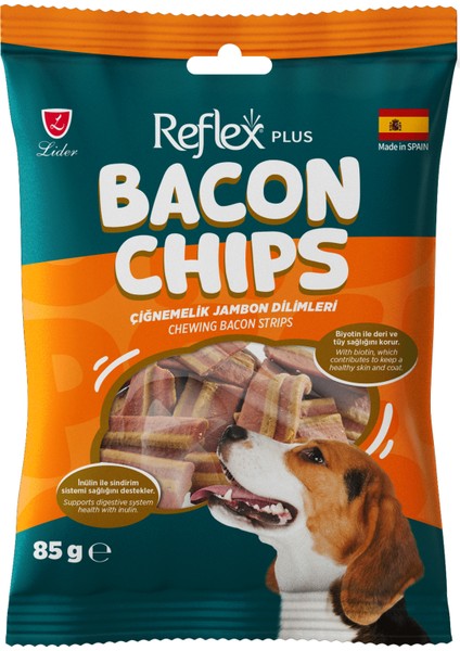 Bacon Chips / Çiğnemelik Jambon Dilimleri Yetişkin Köpek Ödül Maması