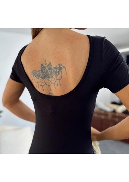 Grip&hug Kadın Kısa Kollu Sırt Dekolte Detay Önü Çift Yırtmaçlı Viskon Elbise