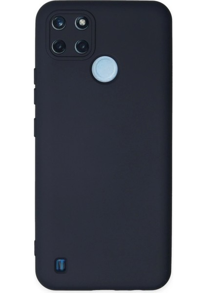 Realme C25Y Kılıf Nano Içi Kadife Silikon - Lacivert Zrnet