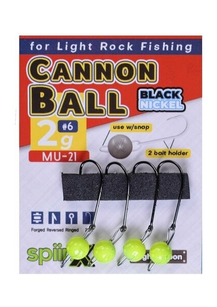 Flash Head Jighead Glow 3.5gr Iğne No:8 4lü Paket
