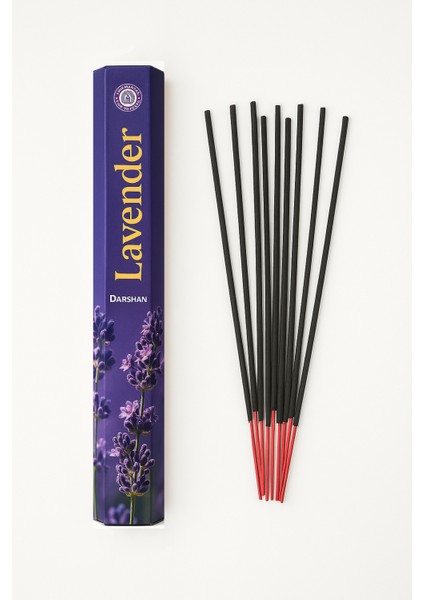 Doğal Lavanta Aromalı Çubuk Tütsü | Lavender Incense Sticks 20'li Paket