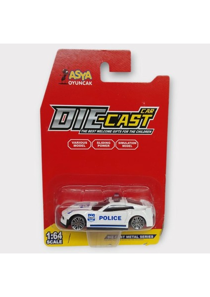 Hsyn Metal Mini Polis Arabası 8 cm - Polis - 1 Akdenizpos Yeni