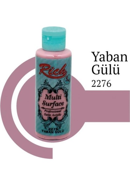 Hsyn Rich Multi Surface 2276 Yaban Gülü Akrilik Boya 120 cc Akdenizpos Yeni