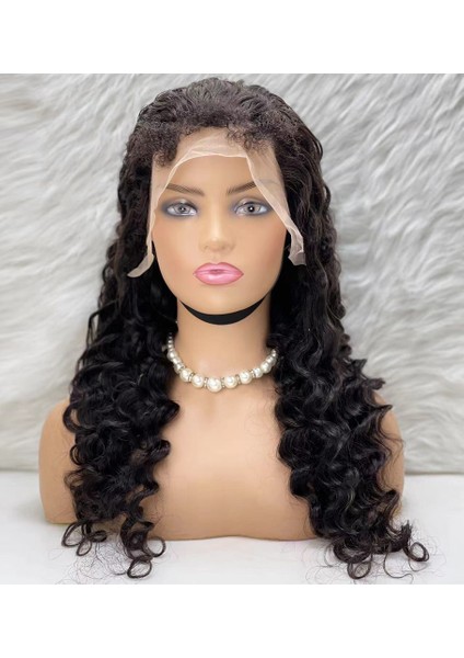 Gerçek Front Lace Tül Peruk - Yoğun Dalgalı - Doğal 65-70 cm