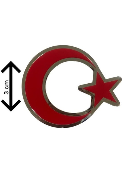 Hsyn Cemax Küçük Ayyıldız Çap 3 cm Akdenizpos Yeni
