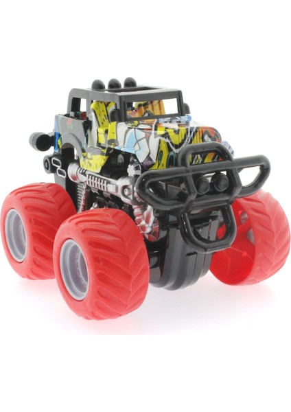 Die Cast Off Road Dev Kırmızı Teker Araba