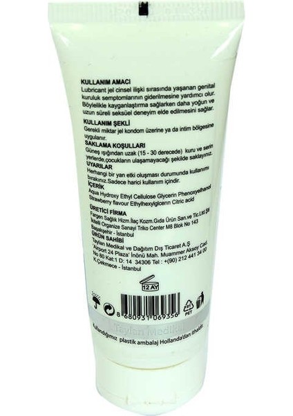 Hsyn Jel Natural Su Bazlı 100 ml Lubricant Gel Akdenizpos Yeni