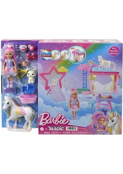 Hsyn Barbie A Touch Of Magic Chelsea ve Pegasus Oyun Seti HNT67 Akdenizpos Yeni