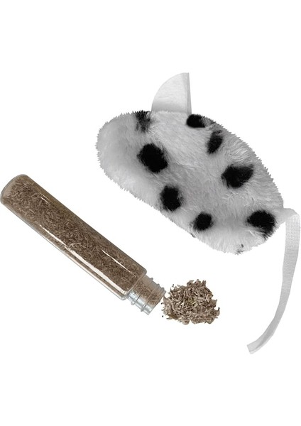 Hsyn Kedi Oyuncağı Dalmaçya Desenli Peluş Fare 6-10-18 cm Akdenizpos Yeni