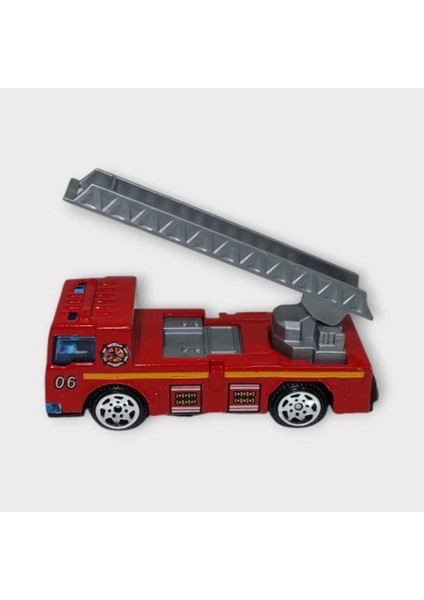 Küçük Metal İtfaiye Araçları 7 cm - Merdivenli