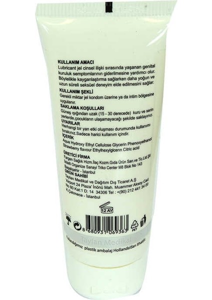 Hsyn Jel Çilekli Su Bazlı 100 ml Strawberry Lubricant Gel Akdenizpos Yeni