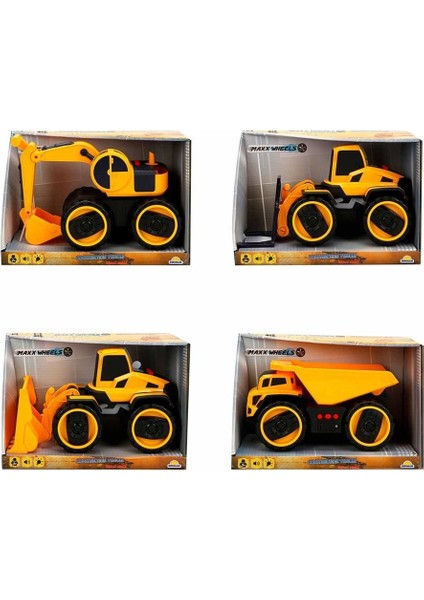 Maxx Wheels Sesli ve Işıklı İnşaat Araçları 22 cm - Idır