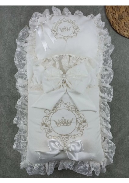 Antalya Nakışlı Kundaklı Unisex 3lü Alt Açma Seti