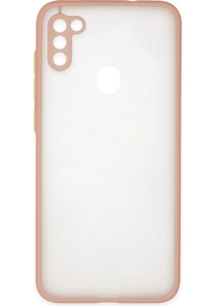 Samsung Galaxy A11 Kılıf Montreal Silikon Kapak - Pembe Zrnet