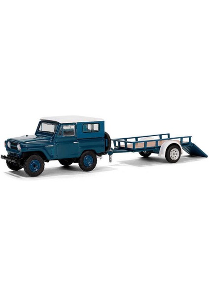 1/64 Hitch & Tow Series 31 - 1961 Nissan Patrol Hard Top With Utility Trailer