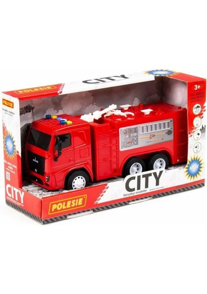 Işıklı Sesli Sürtmeli İtfaiye Aracı 25 cm