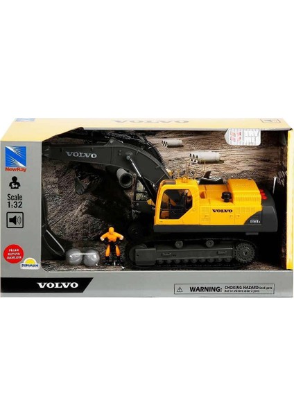 Sunman 1:32 Sesli ve Işıklı Volvo Ekskavatör